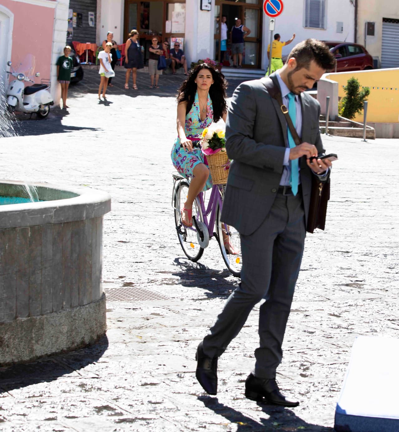 Su personaje de Pedro Ángeles fue atropellado por la bicicleta de Fiorella.