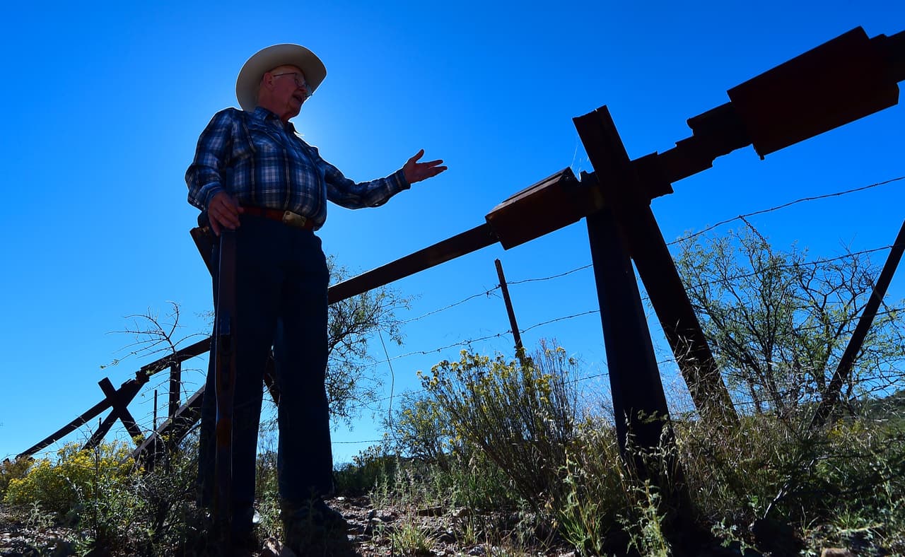 El muro fronterizo en Arizona
