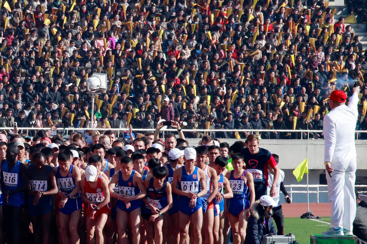 Esta maratón se ha convertido en el acontecimiento turístico más importante del régimen de Kim Jong-un.