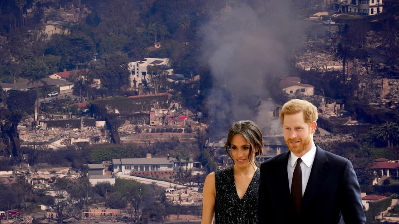 <h2 class="cms-H2-H2">Príncipe </h2>
<h3 class="cms-H3-H3" style="box-sizing: border-box; margin-top: 0px; margin-bottom: 0.5rem; color: rgb(0, 0, 0); font-family: Roboto, sans-serif; font-style: normal; font-variant-ligatures: normal; font-variant-caps: normal; letter-spacing: normal; orphans: 2; text-align: left; text-indent: 0px; text-transform: none; widows: 2; word-spacing: 0px; -webkit-text-stroke-width: 0px; white-space: normal; background-color: rgb(255, 255, 255); text-decoration-thickness: initial; text-decoration-style: initial; text-decoration-color: initial;"><b>Harry y Meghan Markle</b></h3>
<br>
<br>La pareja corre el riesgo de tener que abandonar su casa en Montecito, California, ya que se enfrentan a cortes de energía y evacuaciones si el incendio forestal se propaga. La zona se encuentra bajo advertencia de bandera roja.