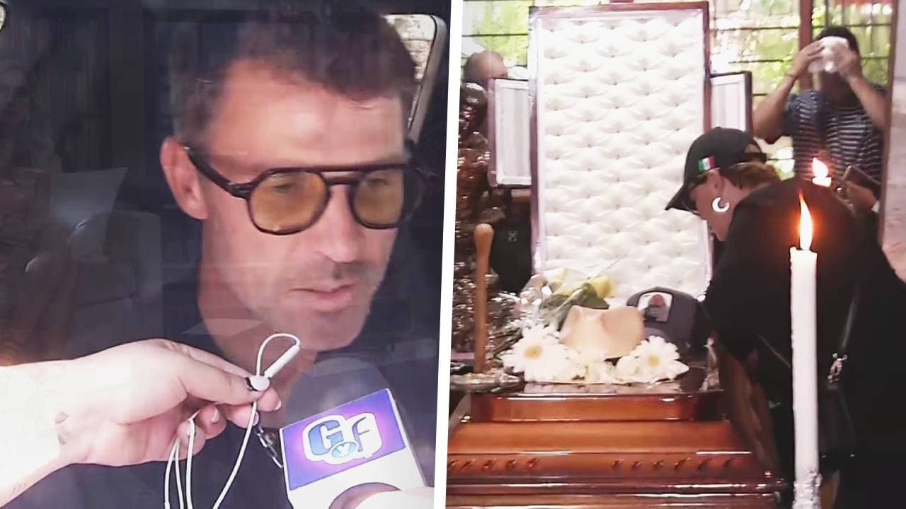 Leonardo, hijo de Andrés García, llega al funeral de su padre: tenía planeado visitarlo en vida