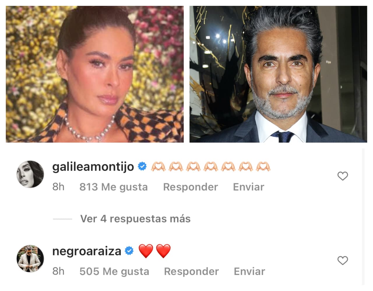Galilea Montijo y Raúl Araiza, presentadores de 
<b>Hoy</b>, se sumaron a esta cadena de buenas vibras.