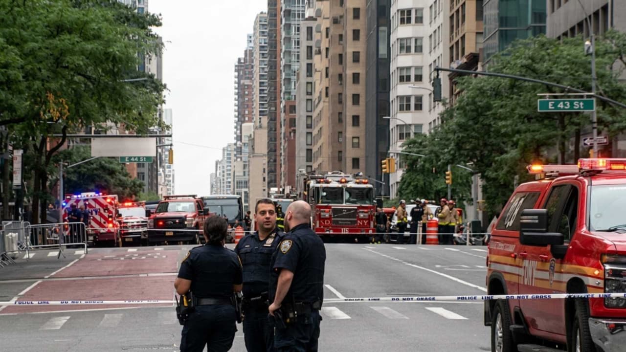 Evacúan edificios en Manhattan por riesgo inminente de colapso de un rascacielos