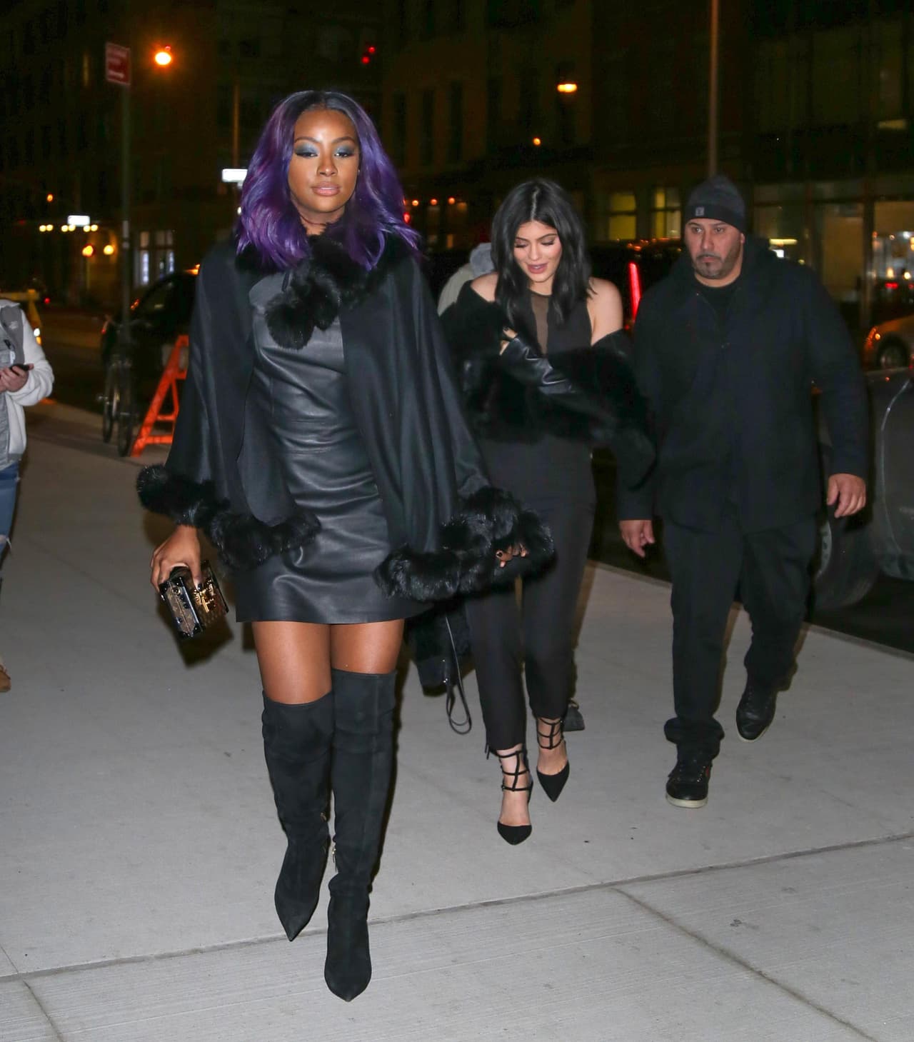 Kylie llevó a su amiga Justine Skye.