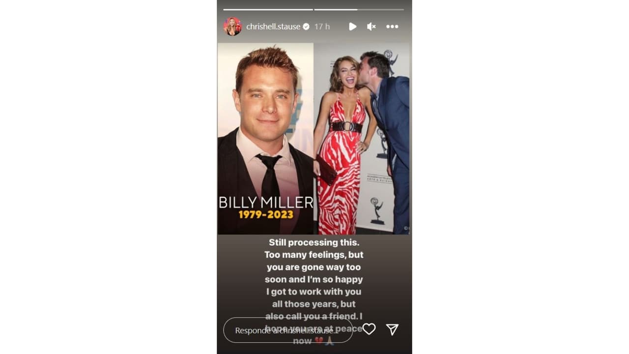 La actriz Chrishell Stause lamentó el deceso de Billy Miller.
