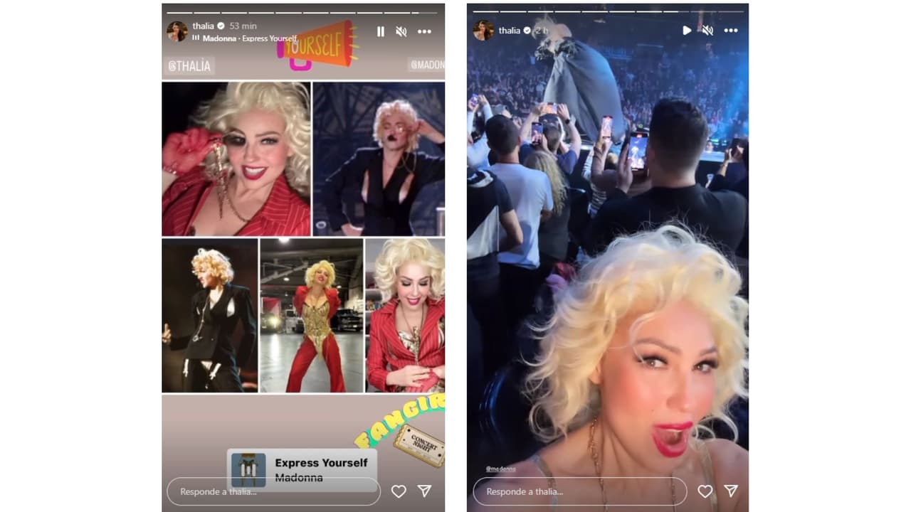 Thalía demostró que es fan de Madonna.