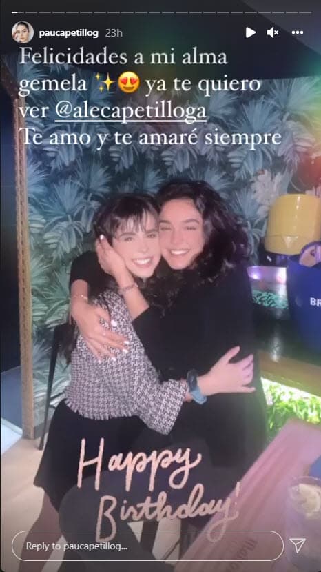 <b><a href="https://www.univision.com/famosos/las-hijas-de-biby-gaytan-resuelven-el-misterio-del-muerto-que-vieron-en-el-rancho-familiar-video">Ana Paula</a></b> también felicitó a su hermana menor con una serie de fotografías en donde aparecen juntas.
<br>