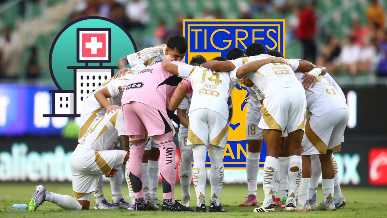 Tigres sufre baja ante Santos tras duro golpe y hospitalización