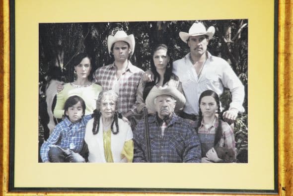 Esta familia es feliz en el campo.