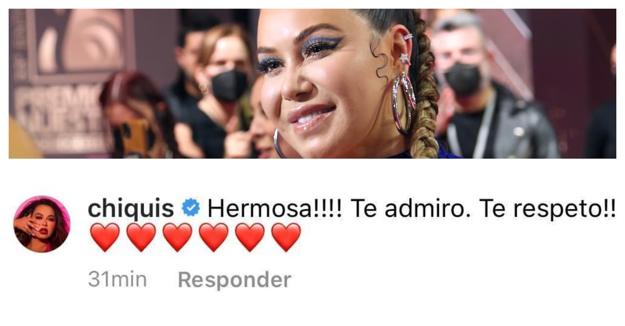 Desde Los Ángeles, 
<b>Chiquis Rivera</b> también le mostró su admiración con este cariñoso mensaje.