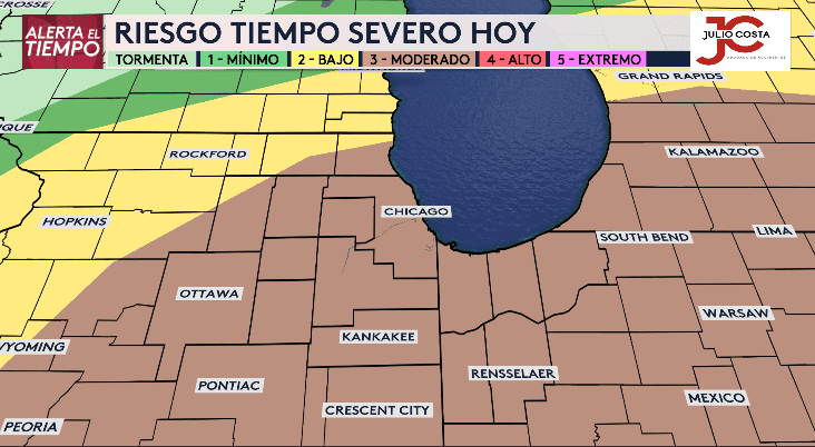 Chicago enfrentará tiempo severo este miércoles: hay probabilidades de tornados 
