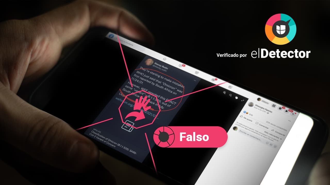 Es falso que en julio ya existía la variante ómicron y que ese mes se había publicado un artículo sobre ella: no creas en el tuit viralizado 