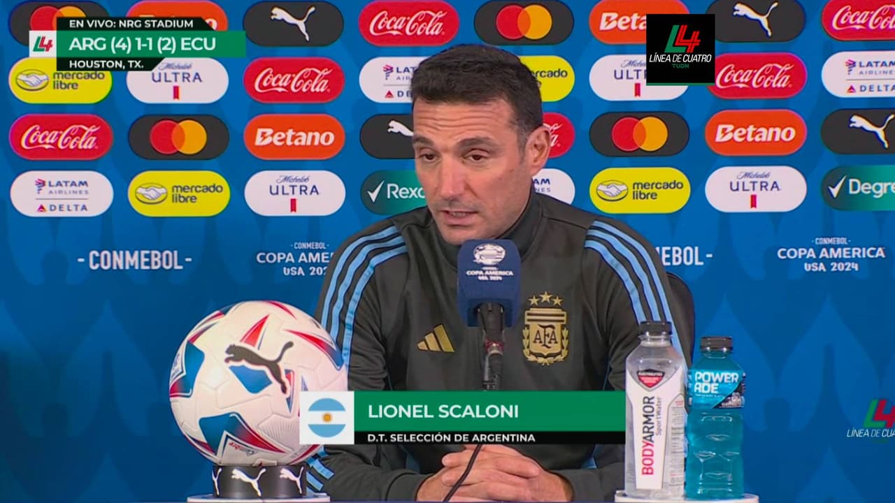 Scaloni: "El equipo tiene una confianza ciega en el 'Dibu'"