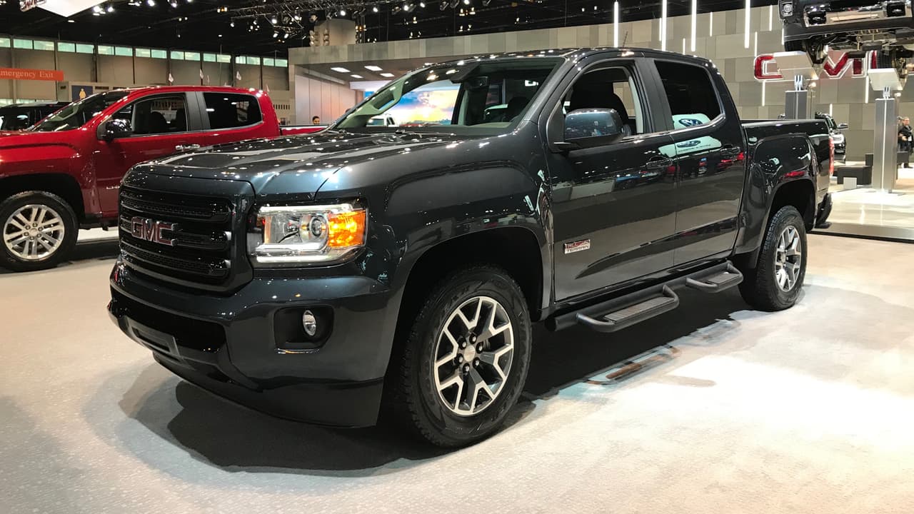 <h3 class="cms-h3-H3">GMC Canyon SLT Crew Cab All Terrain 2018</h3>
<br>
<br>Esta es quizas la pickup mediana más atractiva del mercado. Su diseño no solo la hace lucir más grande de los que es pero también es difícil discutir su elegancia.