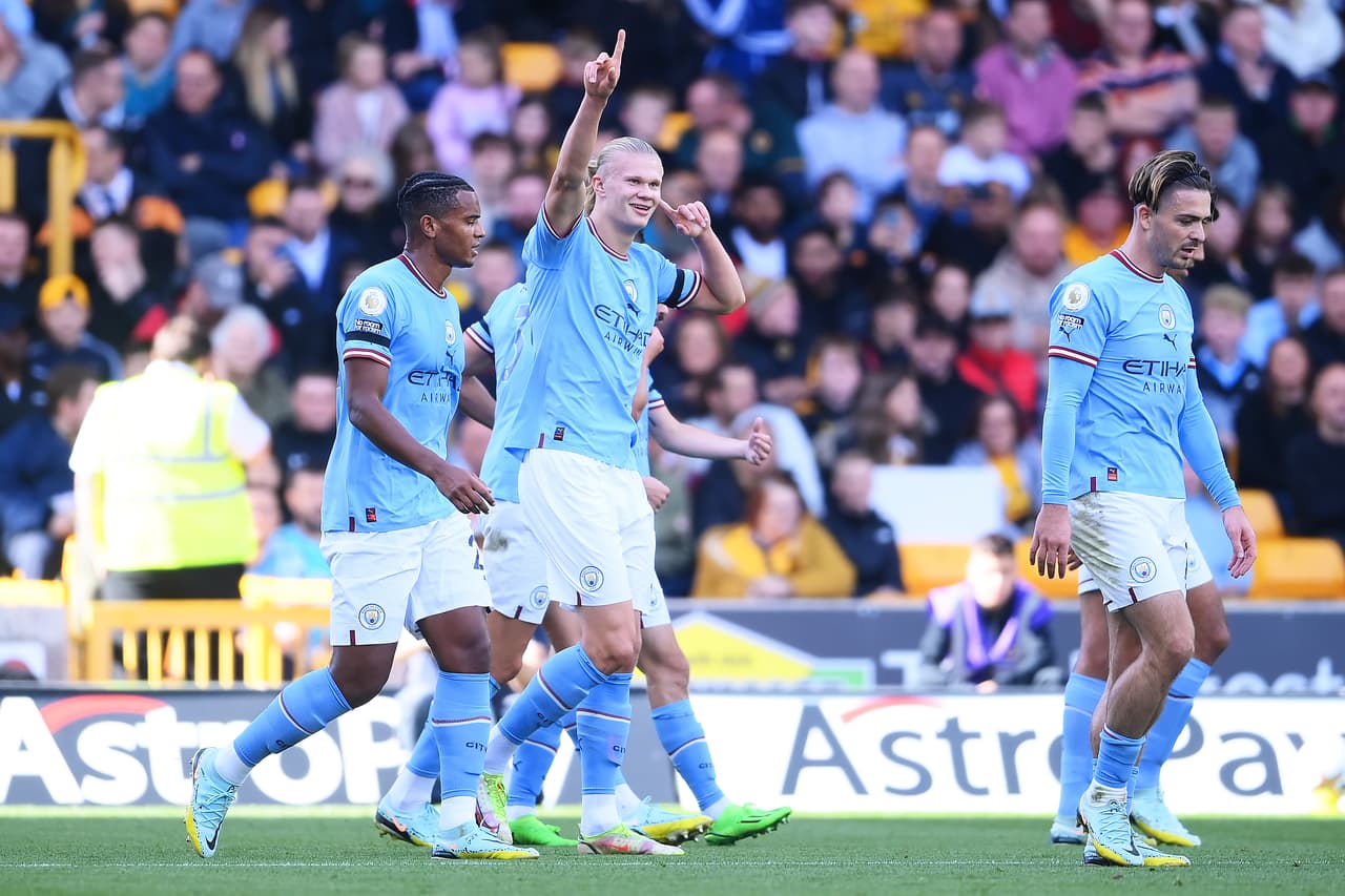 Manchester City goleó 0-3 a Wolves en la Jornada 8 de la Premier League con goles de Jack Grealish, Erling Haaland y Phil Foden.