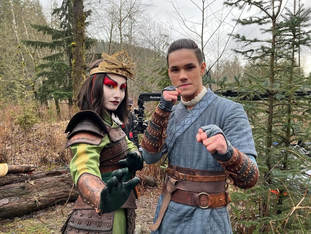 Suki y Sokka en 'Avatar: la leyenda de Aang'