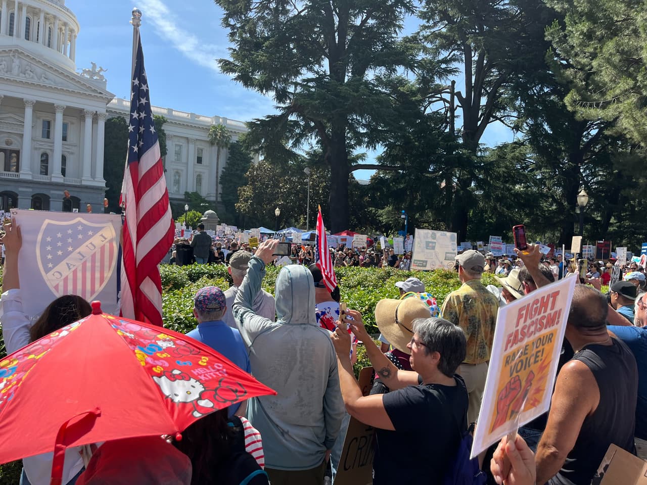 El nombre de la organización se debe a que 
<b>representa 50 estados, 50 protestas, un solo movimiento</b>.