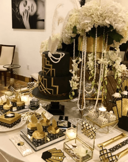 La conductora cuidó todos los detalles para esta noche especial.