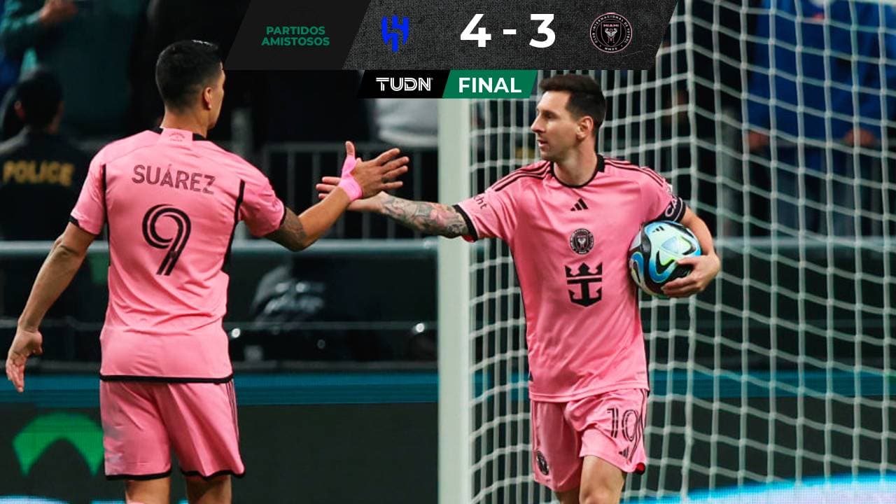 Luis Suárez y Messi anotan con Inter Miami ante el Al-Hilal