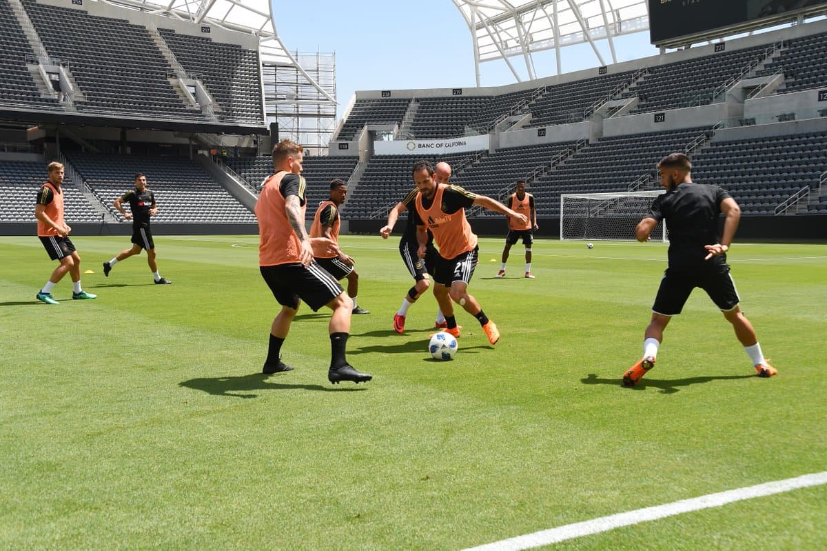 Tras entrenar por primera vez en su casa, LAFC está complacido con la 'Catedral del fútbol'