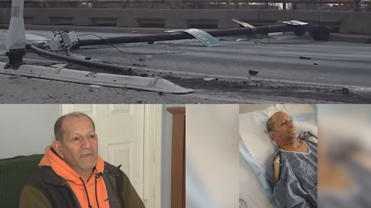 Huyó de un intento de robo en Garfield Park y terminó estrellándose con un poste