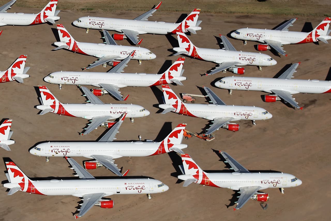 El parque aéreo en Marana es reconocido como el más grande del mundo para el almacenamiento de aeronaves.