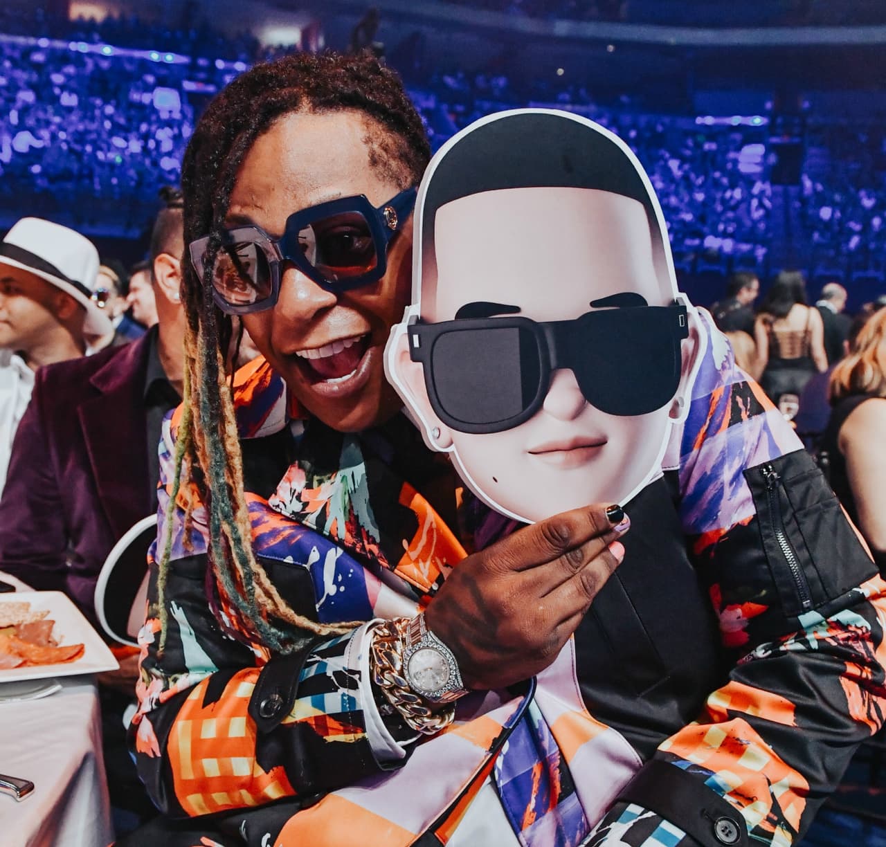 Muchos de los famosos, como Lennox, posaron orgullosos con el emoji de Daddy Yankee.