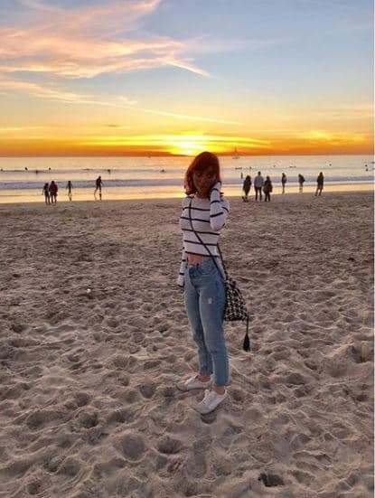 Natalia despidió al último sol de 2017 desde Venice Beach, en L.A.