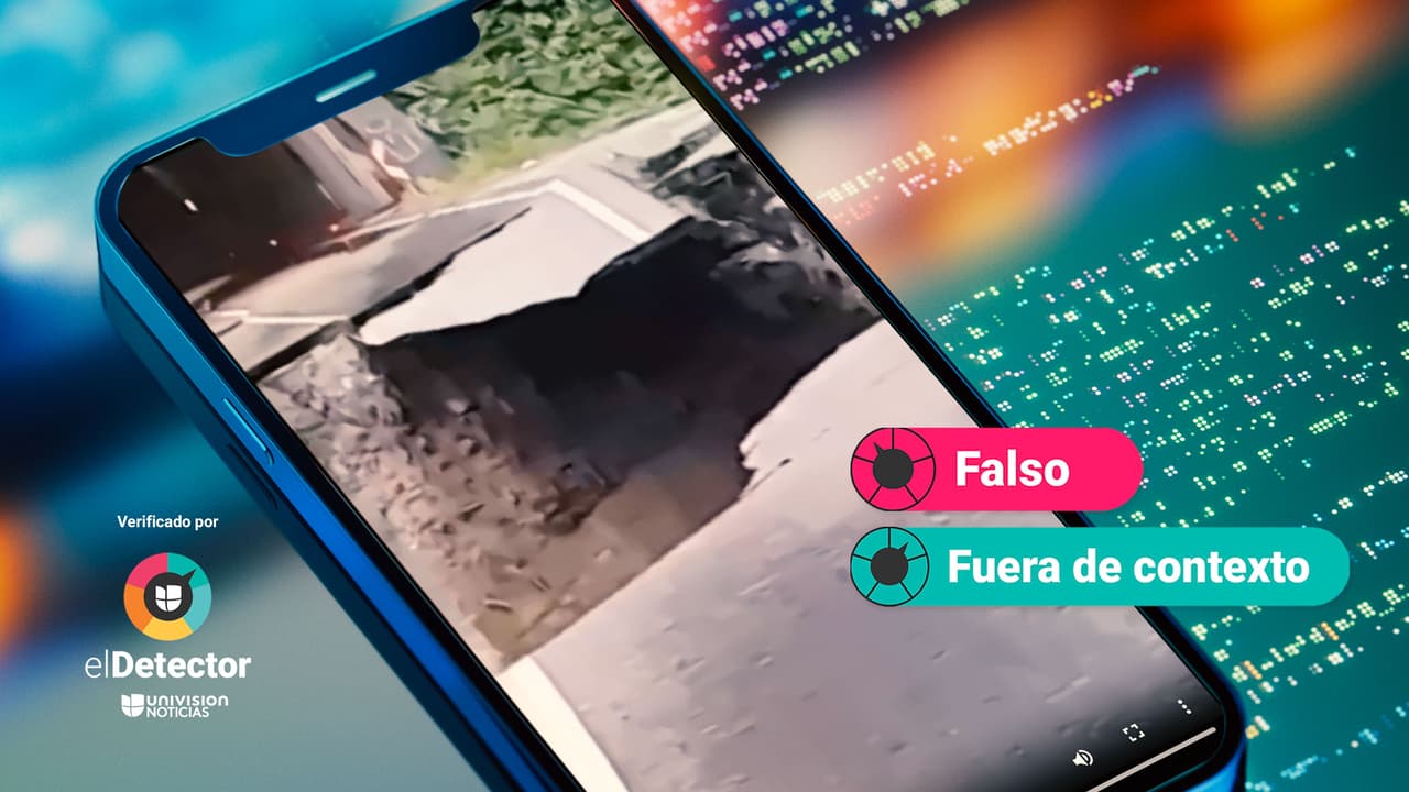 Ese video que muestra un socavón en medio de una autopista no es en México