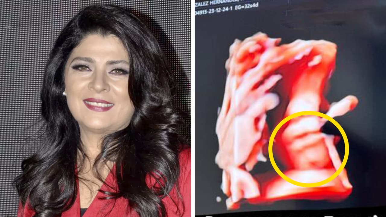 La reacción de Victoria Ruffo cuando le dicen que su nieta tiene la barba partida (‘el gen Derbez’)