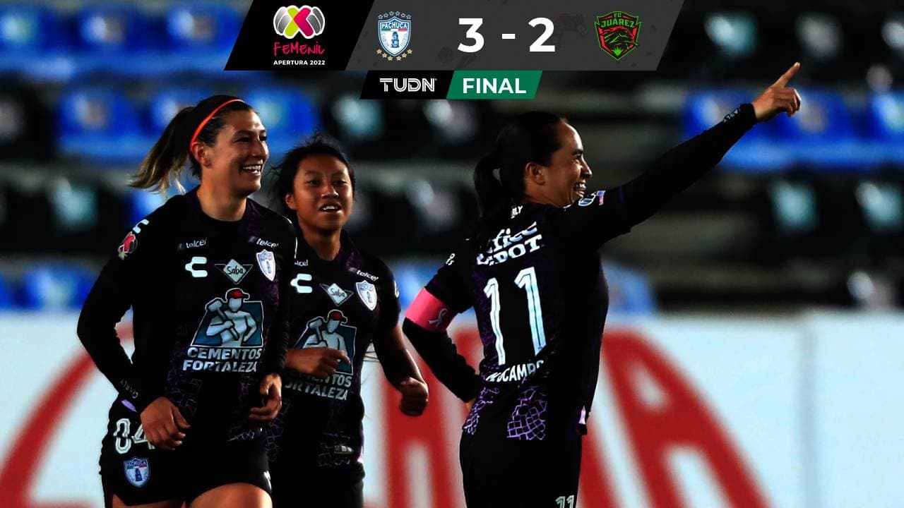 Pachuca femenil 3-2 Bravas de Juárez, resultado, goles y resumen