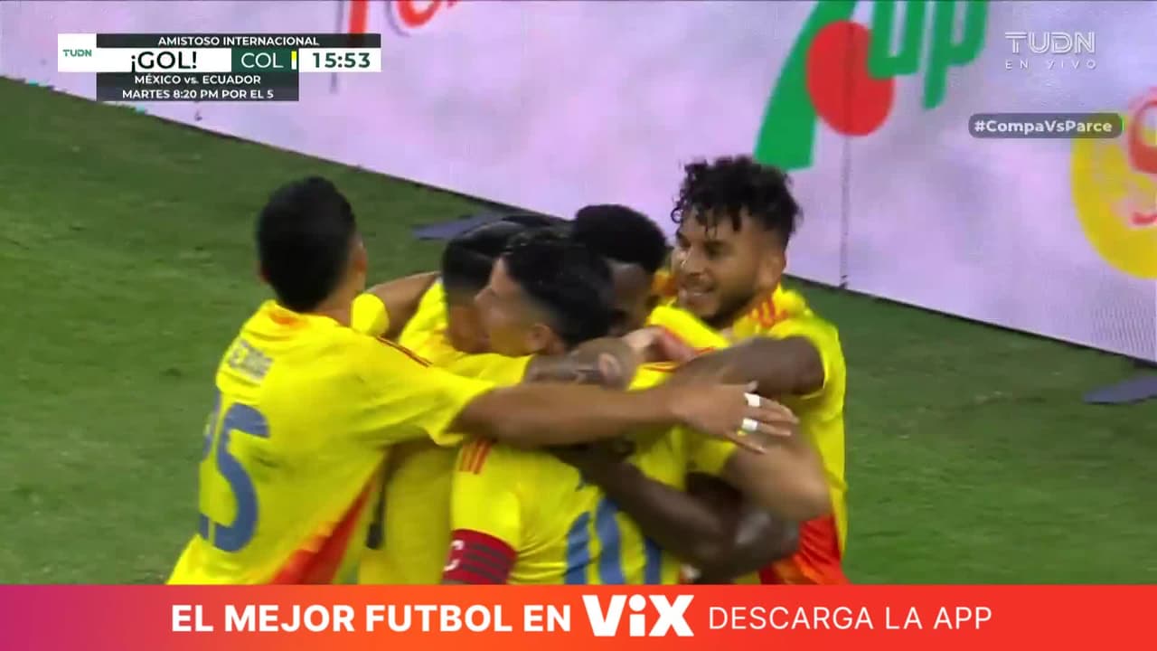 ¡GOL DE COLOMBIA! Los Cafeteros se adelantan en una jugada a balón parado