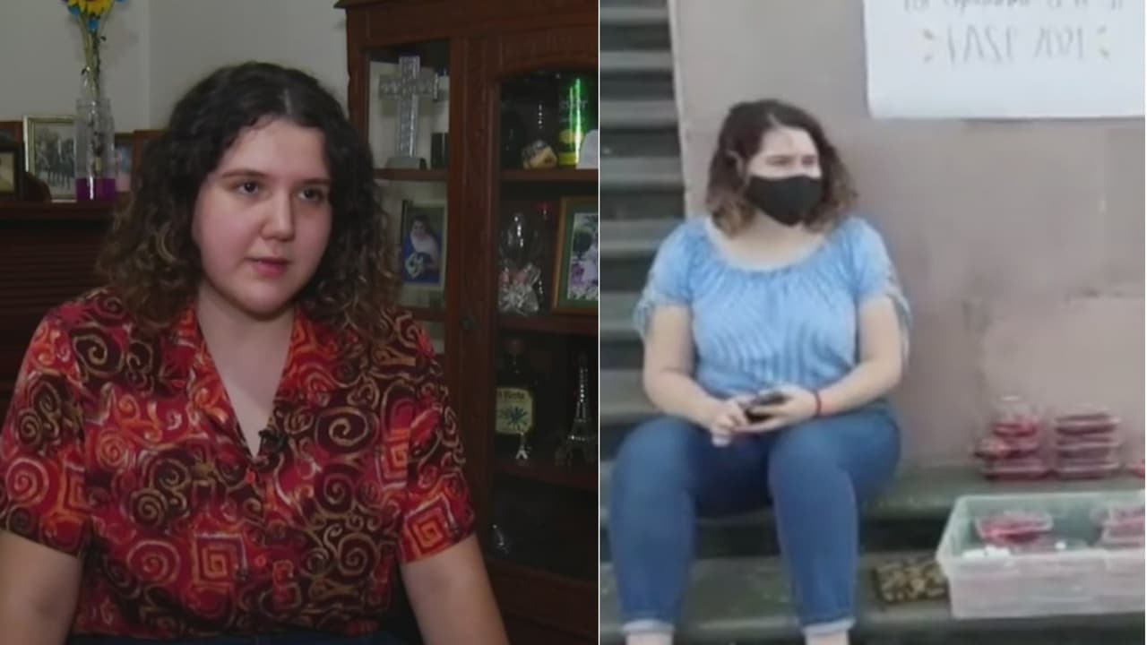 Ana Laura Rodríguez, de 21 años, está trabajando fuertemente en las calles para cumplir su sueño: pertenecer a la Administración Nacional de Aeronáutica y el Espacio de Estados Unidos.