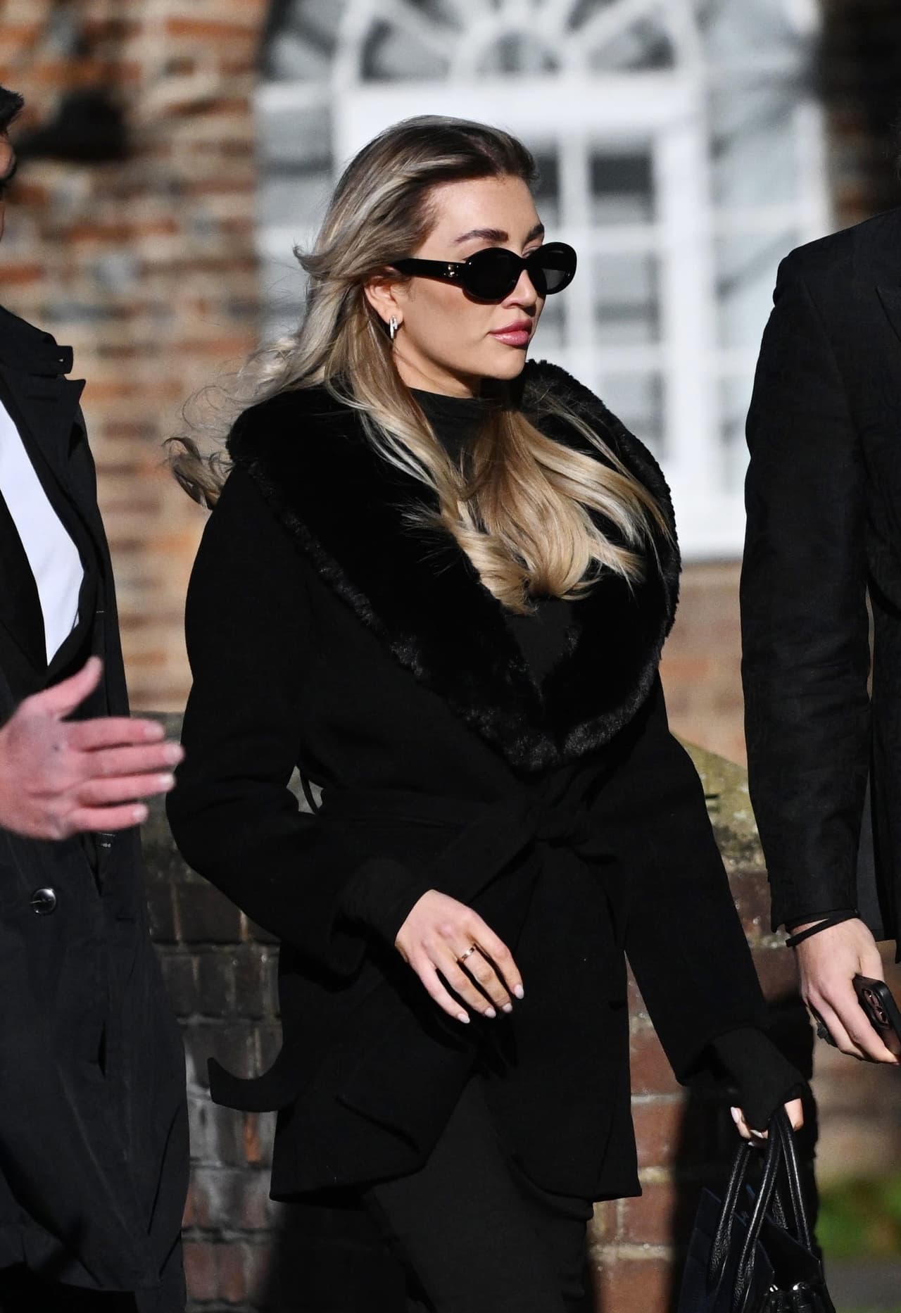 Kate Cassidy en el funeral de Liam Payne.