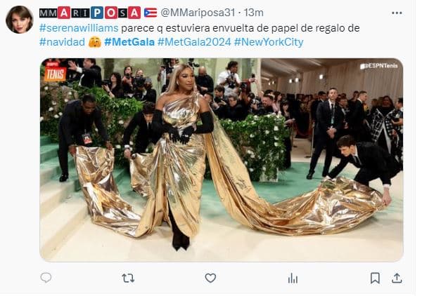 Serena Williams en memes de los Met Gala 2024