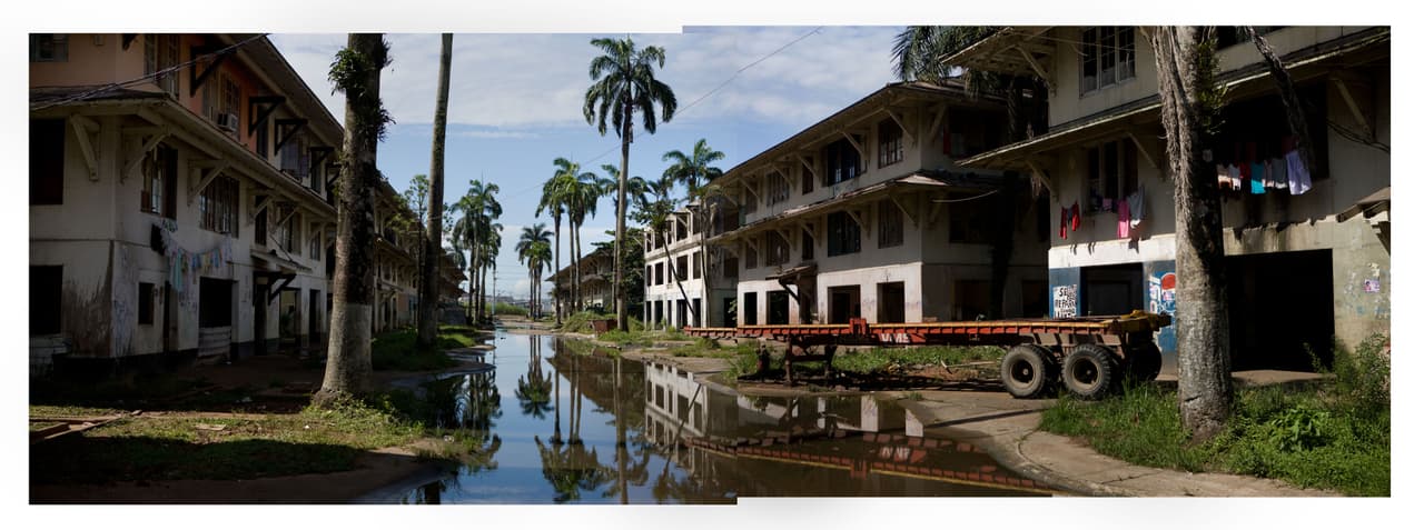 La vieja base la Marina de los Estados Unidos de Coco Solo en el lado del Océano Atlántico de la Zona del Canal de Panamá, cerca de Colón el 27 de agosto de 2008 en Coco Solo, Panamá.