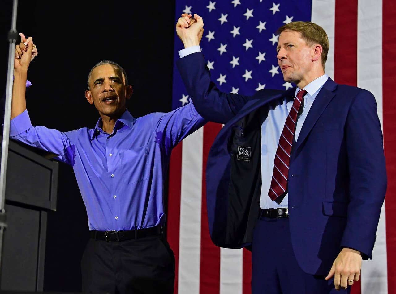 En Cleveland, Ohio, Barack Obama Hizo campaña por Richard Cordray, candidato a gobernador. 13 de septiembre de 2018.