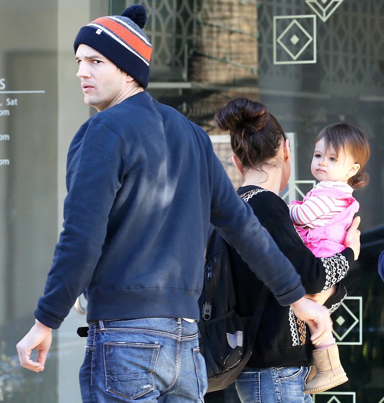 Y el actor se desvive en cuidados con su nena.