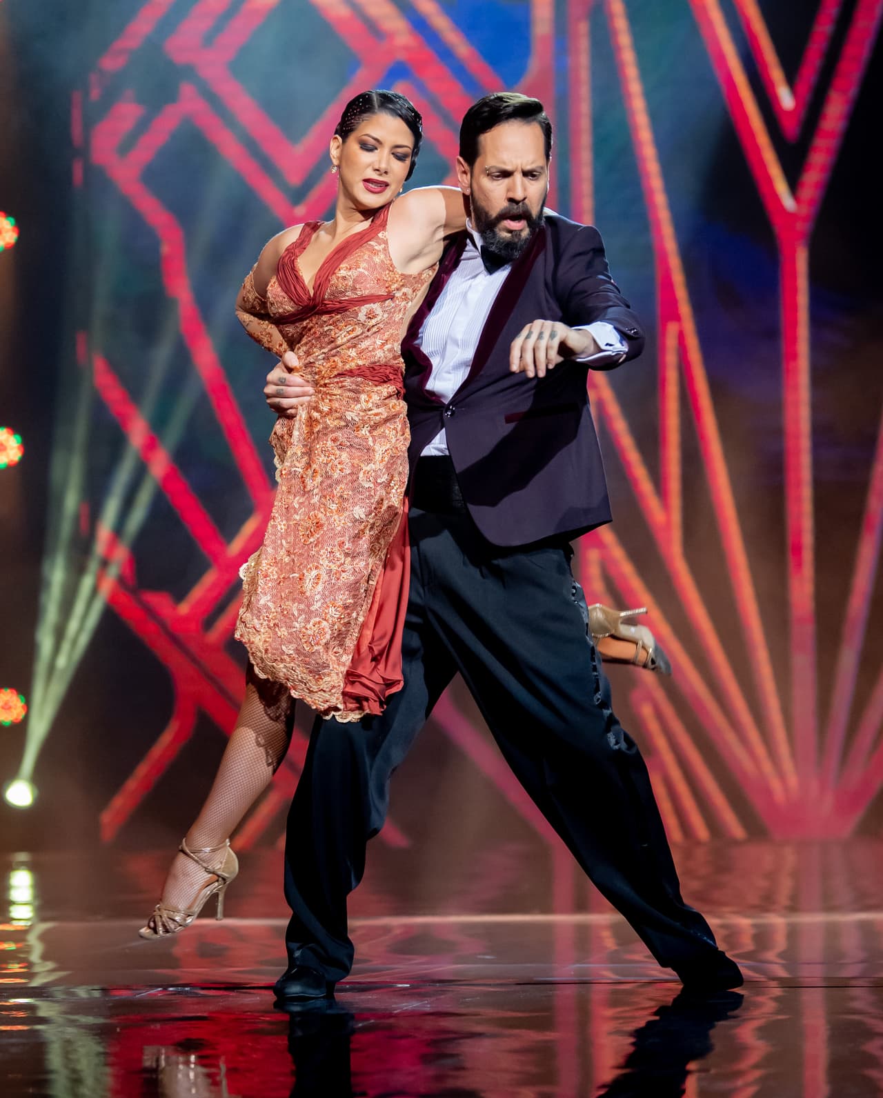 Clarissa y John, bailarines venezolanos de tango, nos emocionaron con su performance.