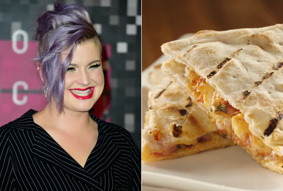 “Me encantan los carbohidratos de queso", admitió la bella Kelly Osbourne. Sobre todo ama aquellos que se encuentran en las quesadillas de pollo.