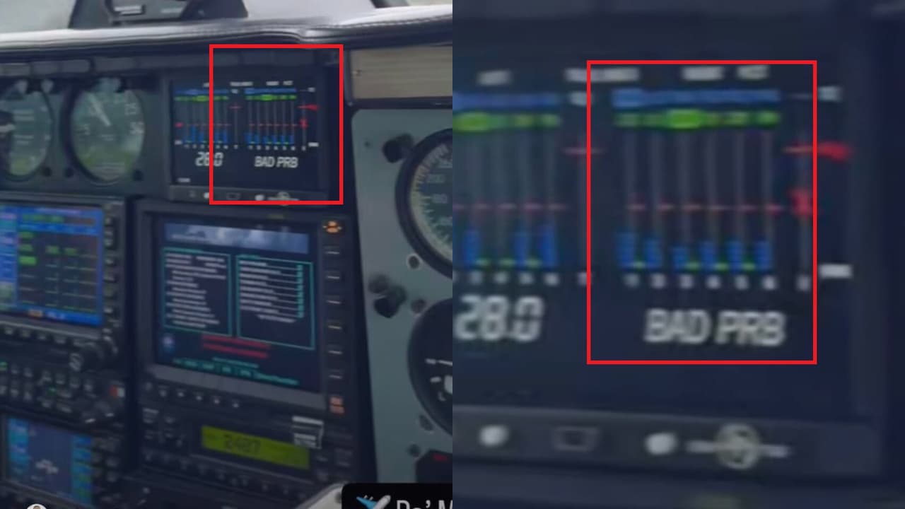 Este es el mensaje que aparece en el tablero de la aeronave y que fue evidenciado en el último video que el fotógrafo de Yeison Jiménez publicó en Instagram minutos antes de la tragedia.