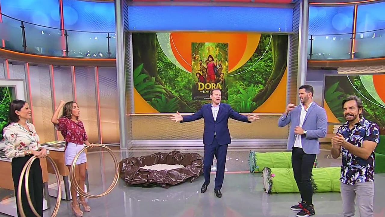 La diversión no terminó ahí, ya que la casa de Despierta América se transformó en una jungla en la que Eugenio Derbez e Isabela Moner cumplieron algunos retos haciendo equipo con Karla Martínez y Chef Yisus.
<br>