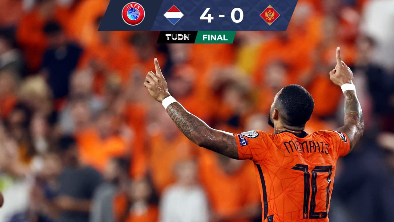 Países Bajos vence a Montenegro con un Memphis determinante