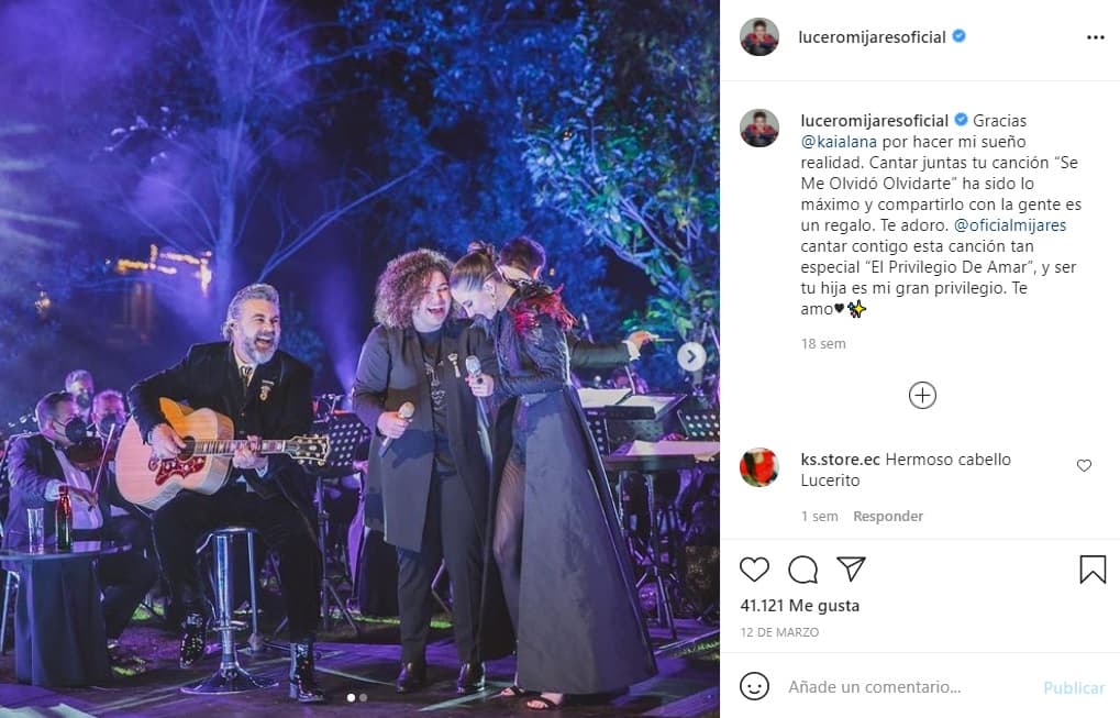 "
<b>Nunca pensé que mis hijos se fueran a dedicar a esto porque Manuel y yo nunca lo provocamos</b>, pero cuando ves crecer a tus hijos, haciendo lo que les gusta, tienes que apoyarlos, amarlos y admirarlos porque están creando su propia personalidad", aseguró.