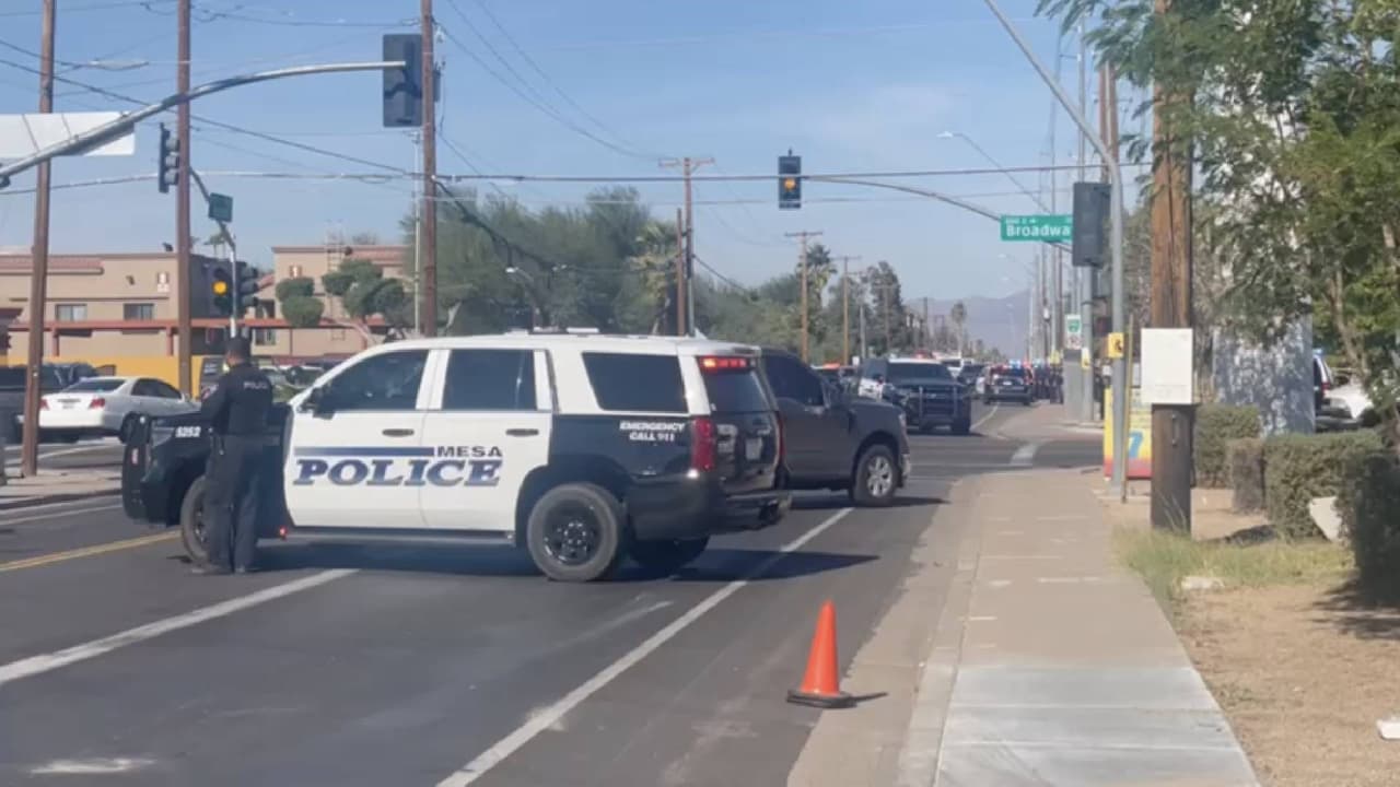 Se registra tiroteo con la policía en Mesa