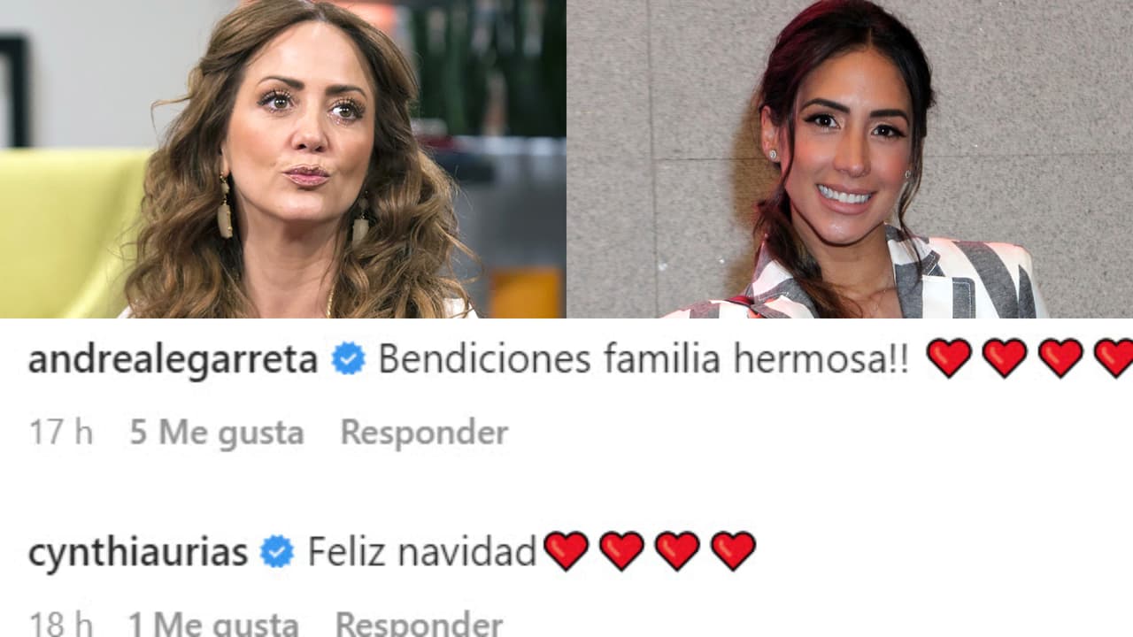 Las presentadoras Andrea Legarreta y Cynthia Urias le mandaron estos mensajes de felicitación.