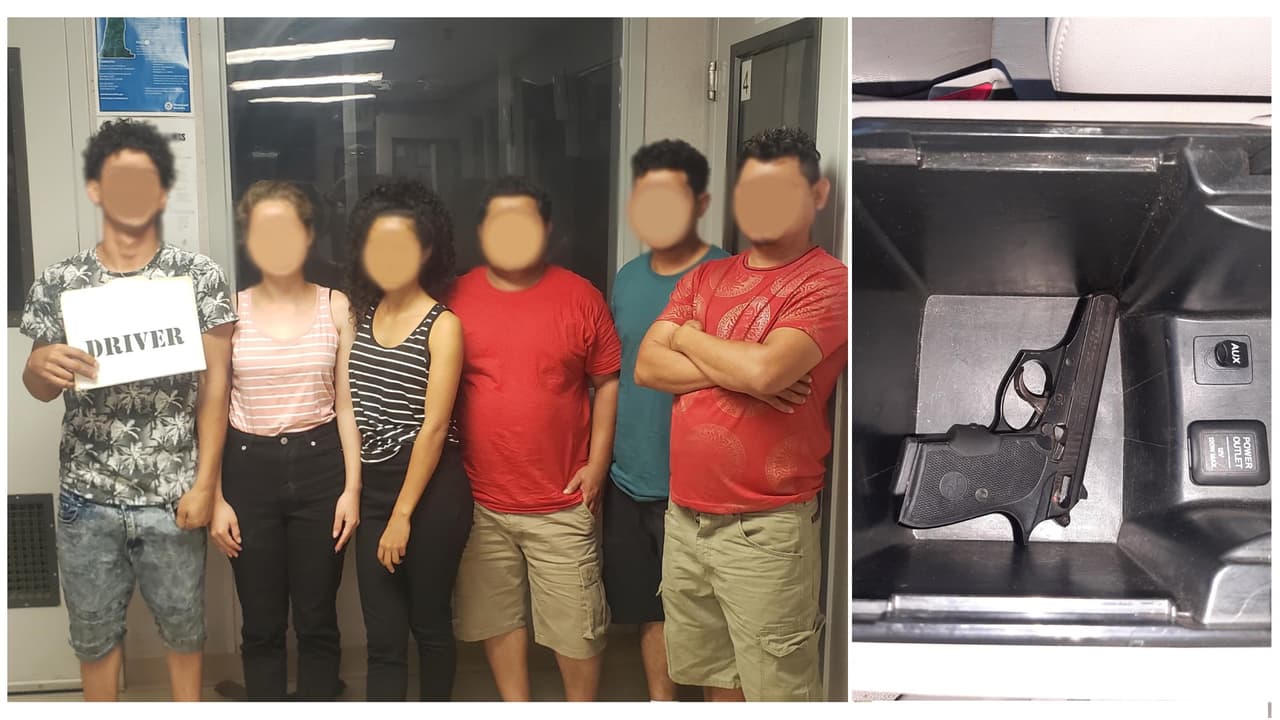 Seis indocumentados y un arma: una parada de tráfico resulta en el arresto por tráfico humano