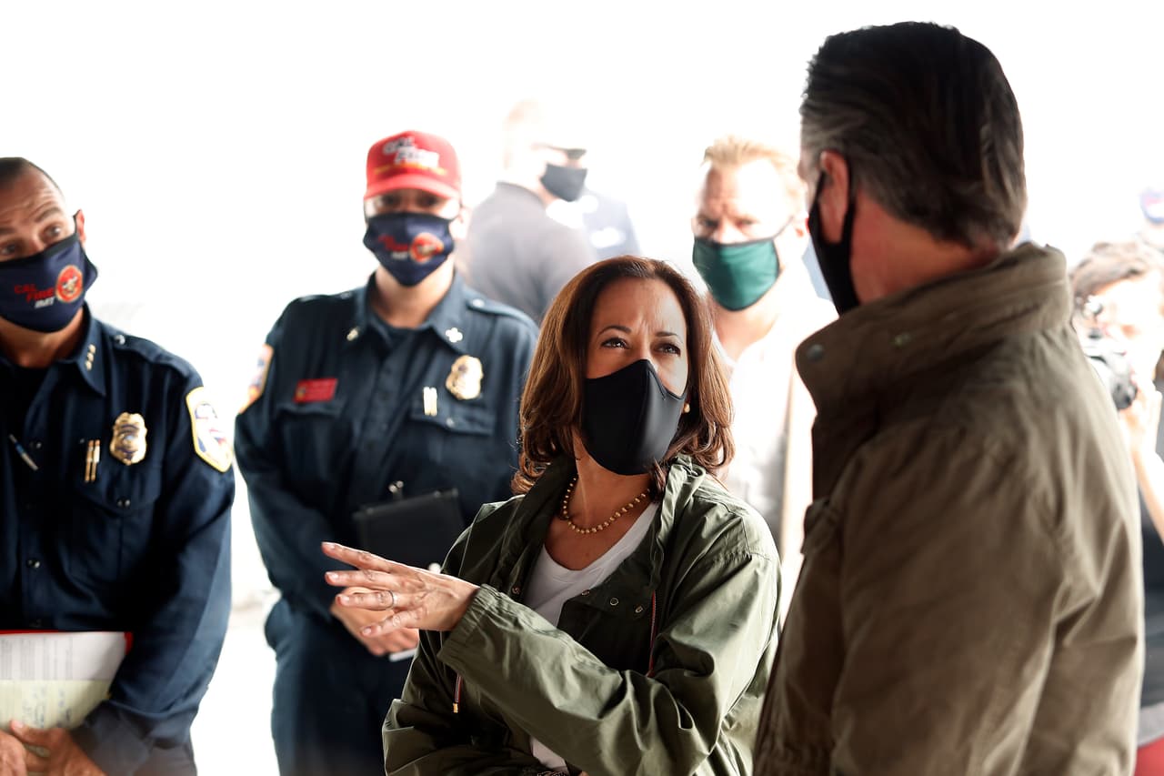 “Cuando hablamos de la crisis climática, estamos hablando de una crisis de salud pública”, dijo Kamala Harris.
<br>