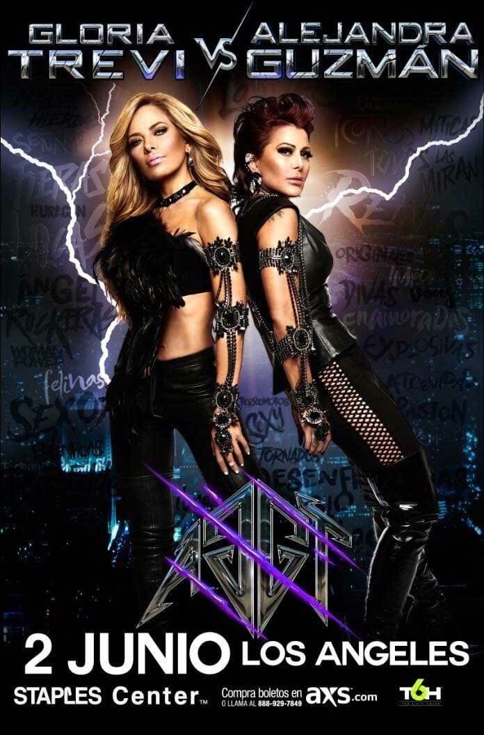 Gloria Trevi y Alejandra Guzmán juntas en un escenario