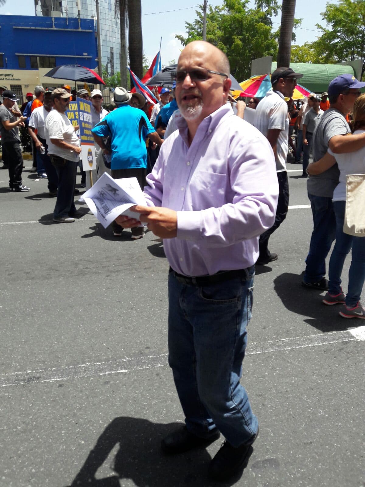 Marcha contra las medidas de austeridad en Puerto Rico.